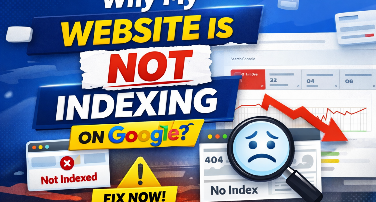 Why My Website Is Not Indexing on Google? Causes, Fixes & Expert Solutions